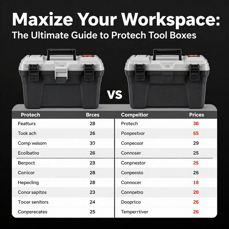 Showcasing the durability and practicality of Protech Tool Boxes in a workshop environment.