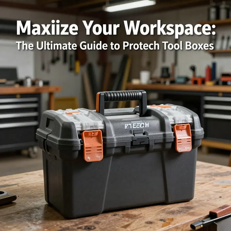 Showcasing the durability and practicality of Protech Tool Boxes in a workshop environment.