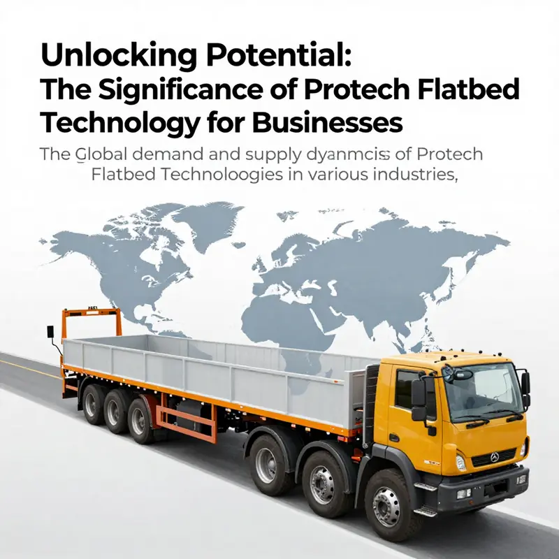 A representation of the market dynamics and trends in the Protech Flatbed sector.