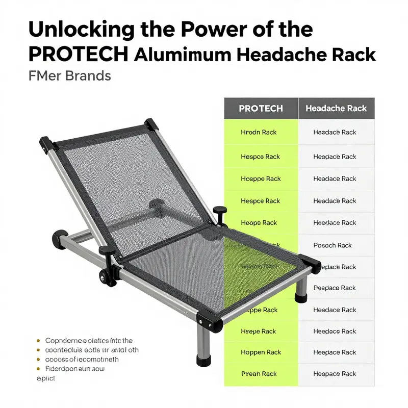 The durable PROTECH Aluminum Headache Rack designed for truck protection.