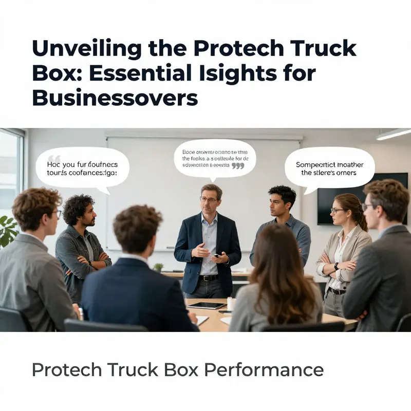 Detailed view of the robust features of a Protech Truck Box.