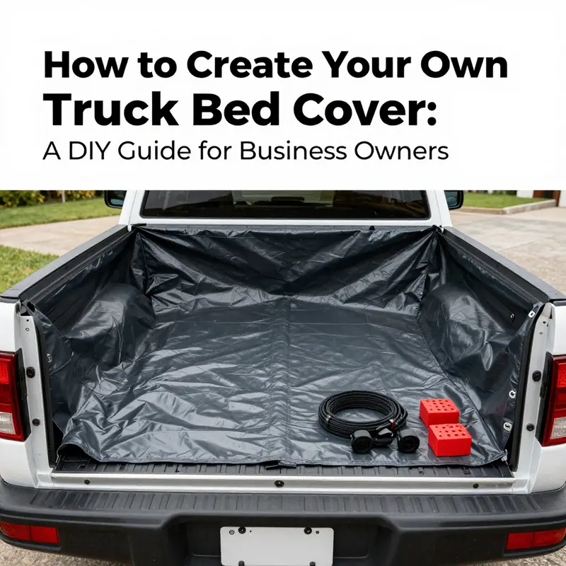 Various types of DIY truck bed cover options for business owners.
