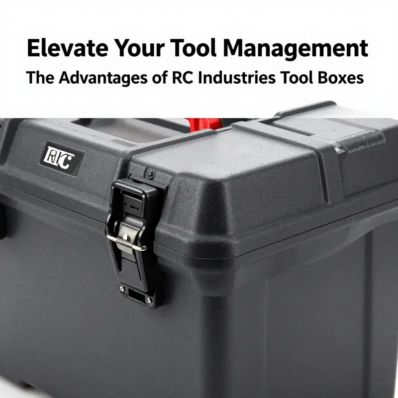 Durable design features of RC Industries tool boxes.