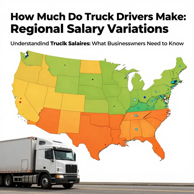 Overview of average truck driver salaries in the U.S. highlighting trends and averages.