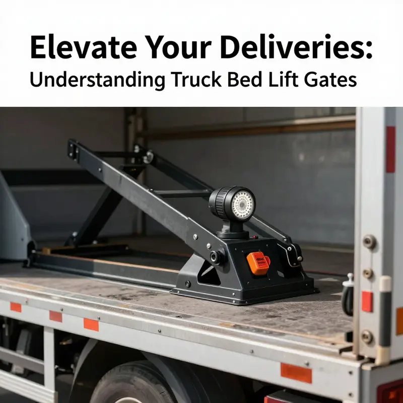 A hydraulic lift gate efficiently raising cargo for smooth loading and unloading.