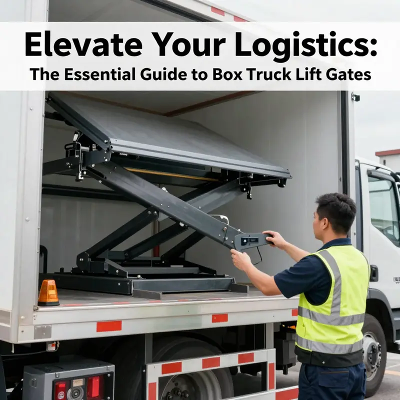 Highlighting the essential features of box truck lift gates, focusing on their hydraulic mechanisms and operational design.