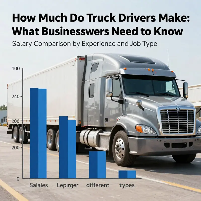 Overview of average truck driver salaries in the U.S. highlighting trends and averages.