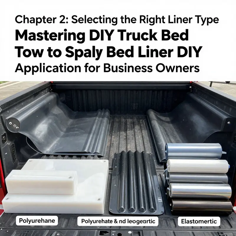 A well-prepared workspace set for spraying truck bed liner, highlighting the importance of preparation.