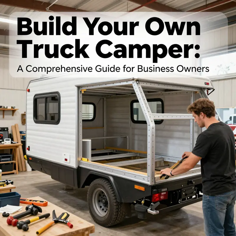 Business owners evaluating their budget and needs for a DIY truck camper project.