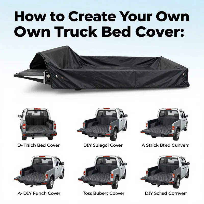 Various types of DIY truck bed cover options for business owners.