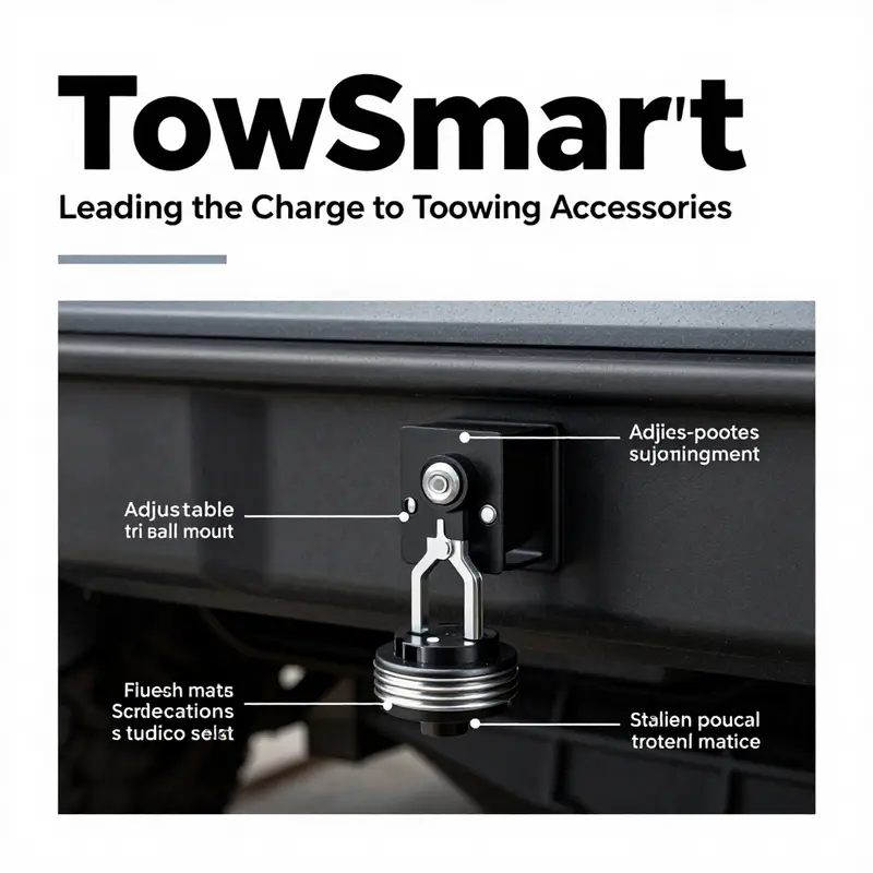 A showcase of TowSmart’s diverse range of towing accessories, highlighting their commitment to quality and functionality.
