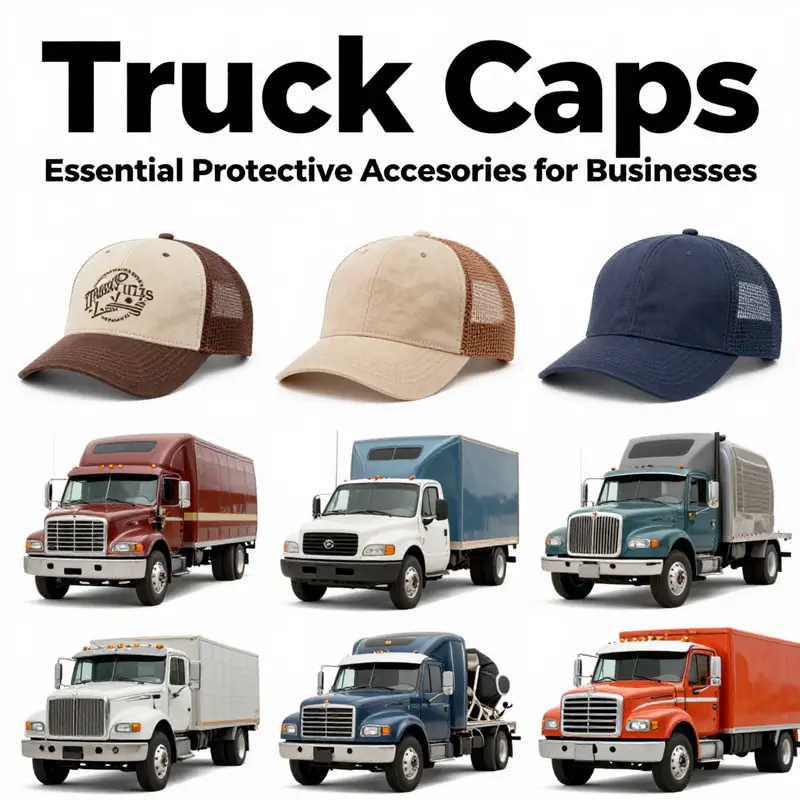 A robust pickup truck with a truck cap illustrates its function as a protective accessory against harsh weather.
