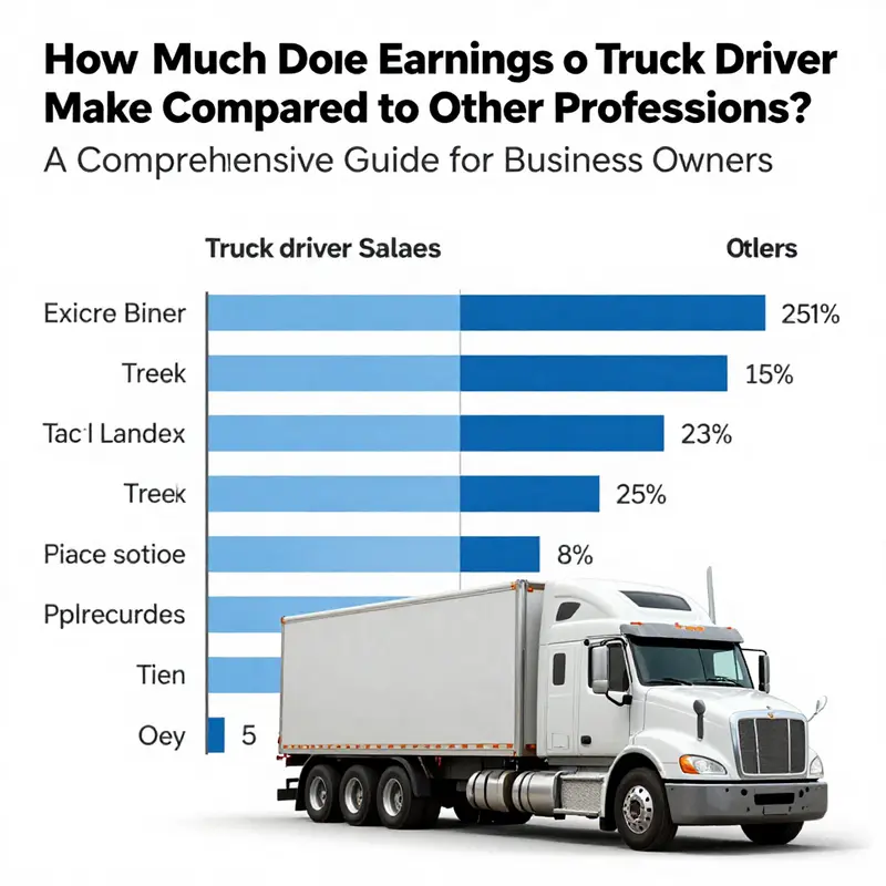 Map illustrating the salary variations for truck drivers in different regions.
