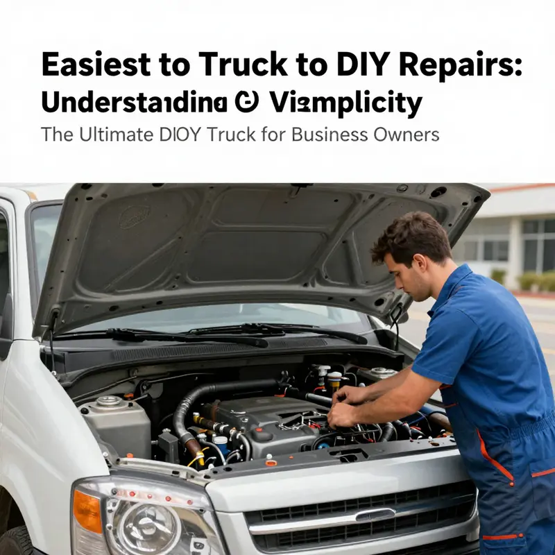 A mechanic focuses on the uncomplicated design of a truck, emphasizing its suitability for DIY repairs.