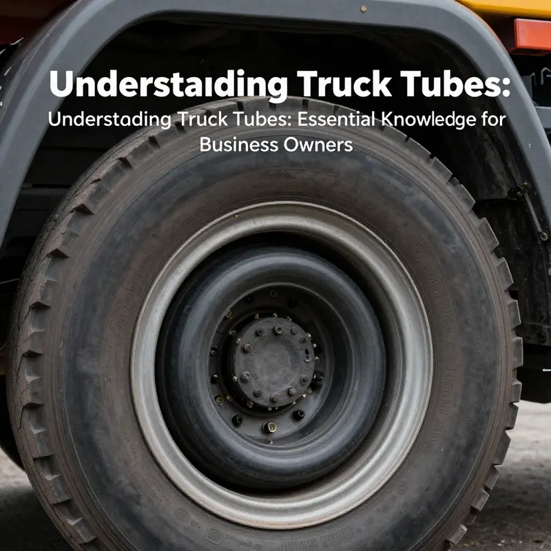 A detailed look at a truck tube nestled within a truck tire, illustrating its critical role in holding air pressure.