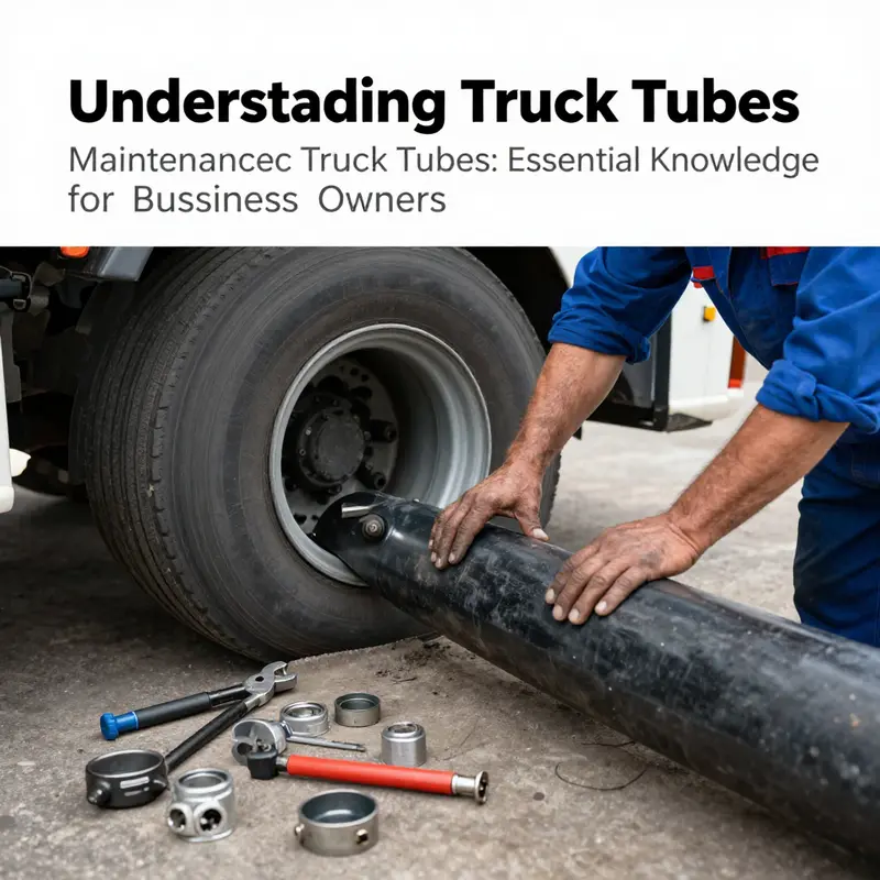 A detailed look at a truck tube nestled within a truck tire, illustrating its critical role in holding air pressure.