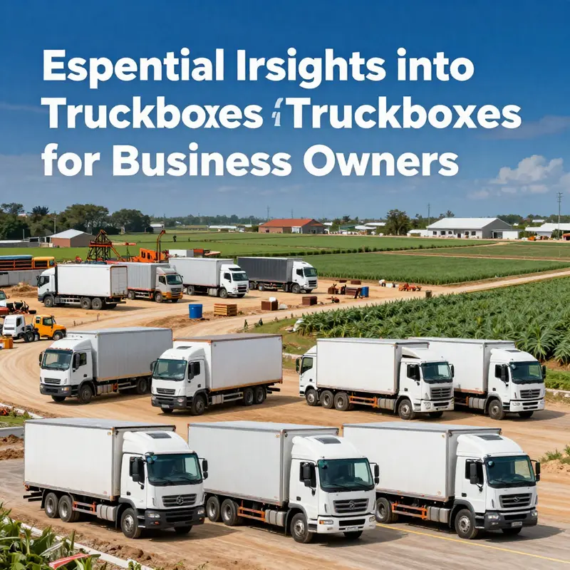 Various truck boxes illustrating the robust materials and designs used to ensure durability and functionality.