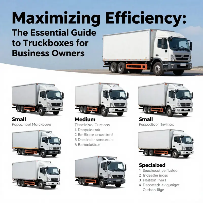 Different types of truckboxes along with specifications to guide businesses in choosing the right vehicle.
