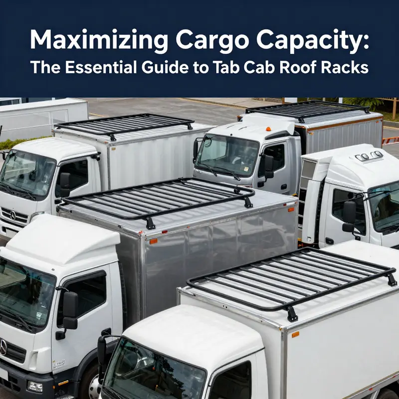 A diverse selection of truck cab roof racks representing their various types and applications in business.