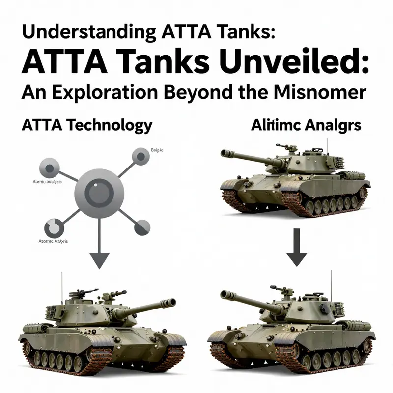 Infographic explaining ATTA technology versus military tank applications.