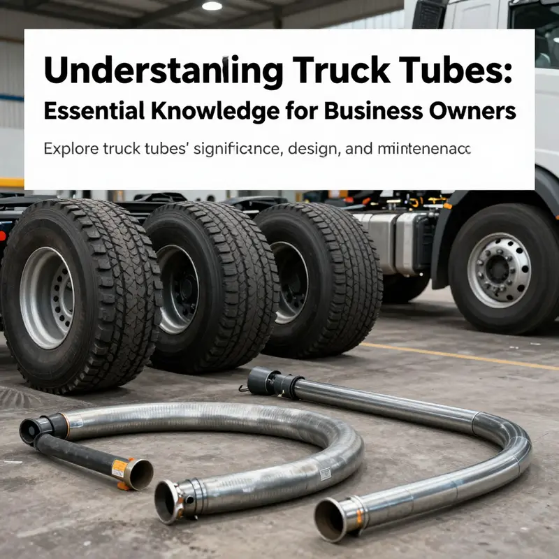 An image displaying various truck tubes and tires, representing their essential role in commercial vehicle maintenance.