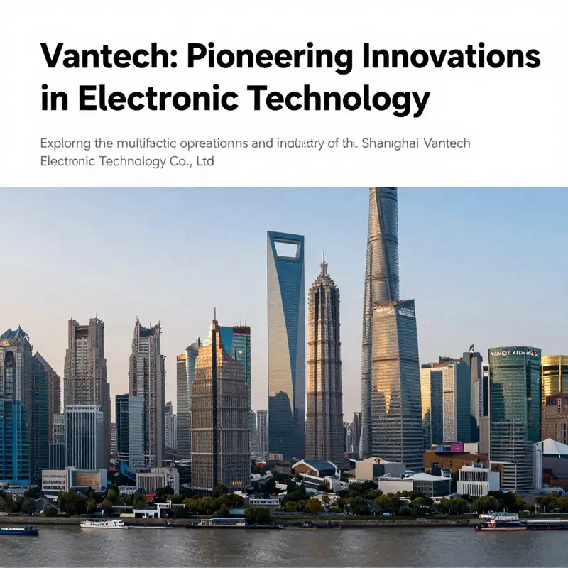 A panoramic view showcasing the modern Shanghai skyline, reflecting the progressive nature of technology and businesses like Shanghai Vantech Electronic Technology Co., Ltd.