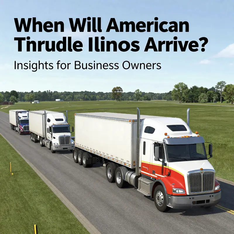 A picturesque scene from American Truck Simulator highlighting possible routes in Illinois.