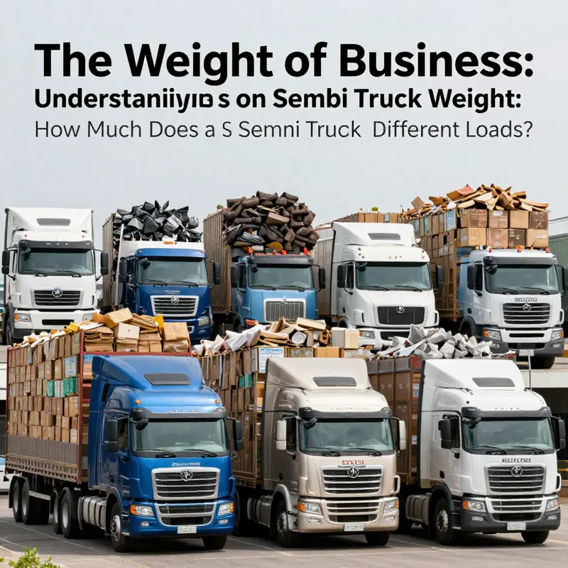 Curb weight measurement of a semi truck at a weigh station.