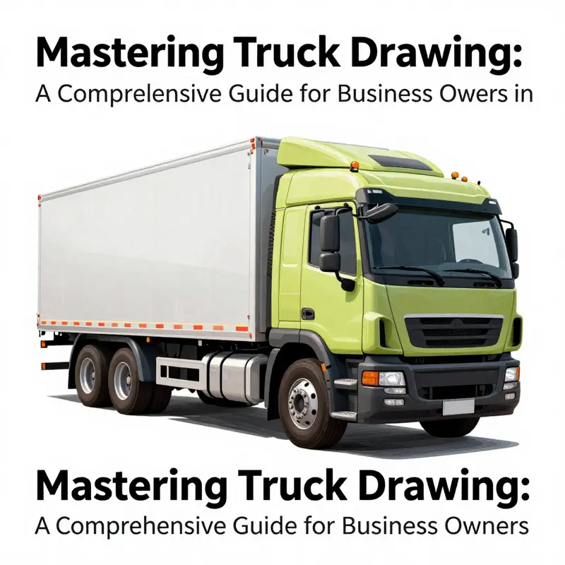 Visual progression of drawing a truck, starting from basic shapes.