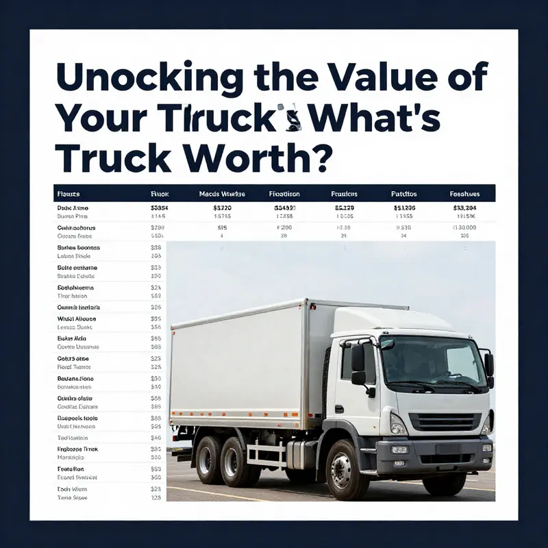 Using online valuation tools like Kelley Blue Book to determine your truck’s value.
