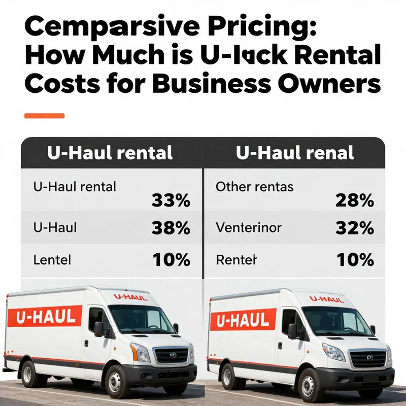 Breakdown of U-Haul rental costs showcasing fees and charges.