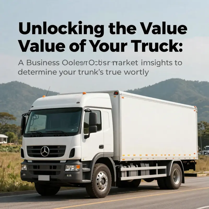 Stylish truck parked in a scenic landscape, representing the value of trucks in business operations.