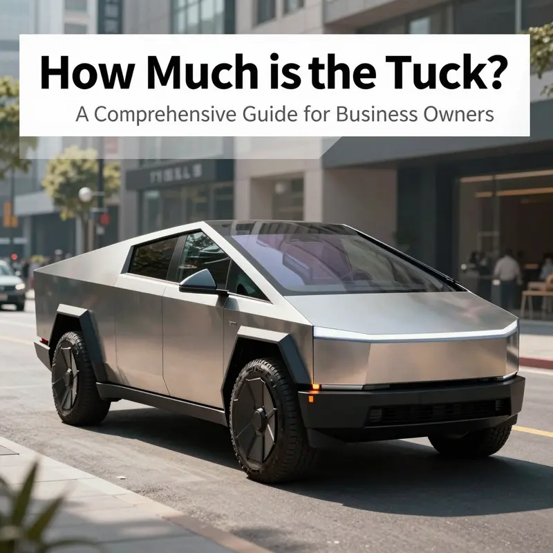 The Tesla Cybertruck in an urban environment, demonstrating its suitability for business use.