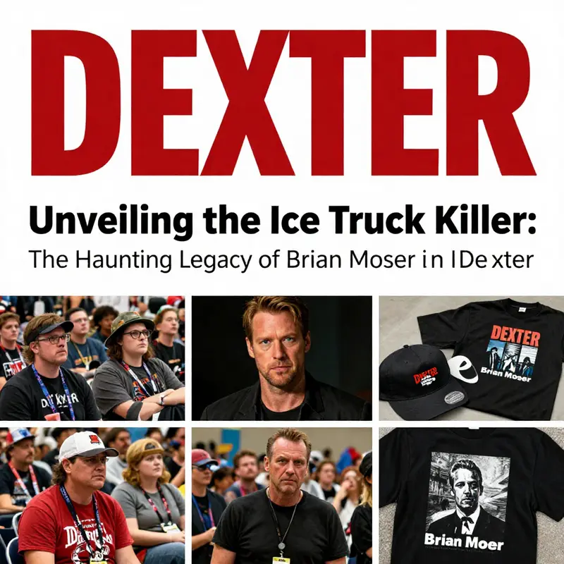 Brian Moser, the chilling Ice Truck Killer from *Dexter*, casting a dark shadow over his heinous deeds.