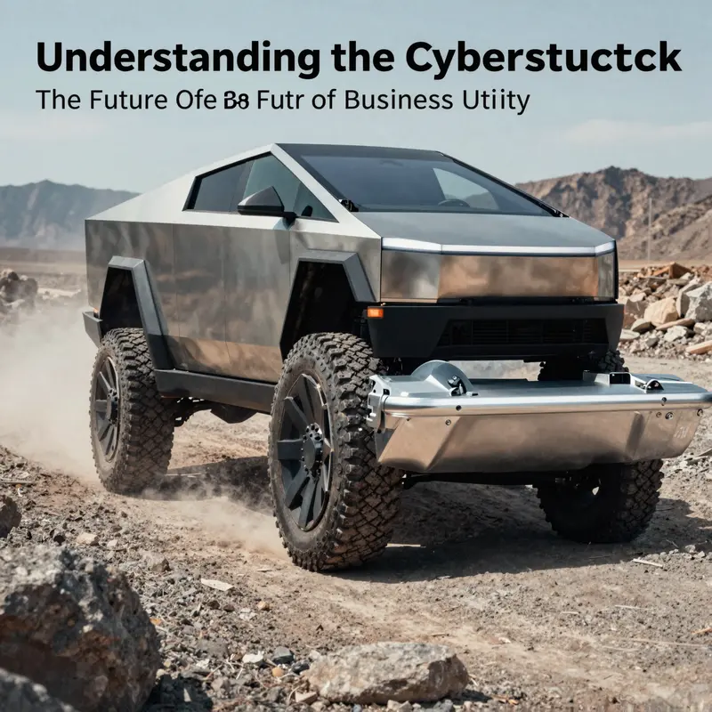 The Cybertruck demonstrating its impressive performance capabilities on varied terrains.