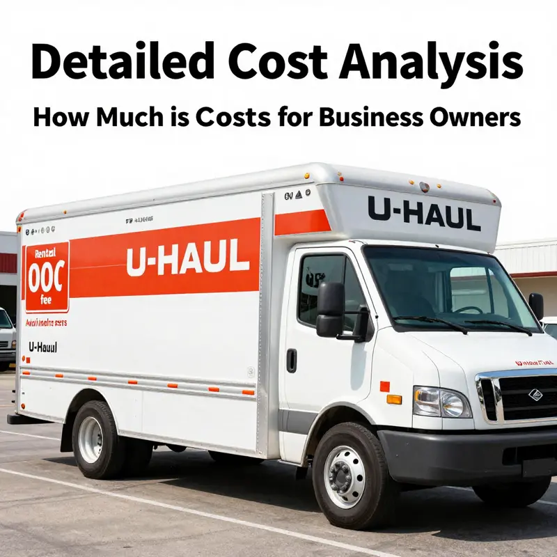 Breakdown of U-Haul rental costs showcasing fees and charges.