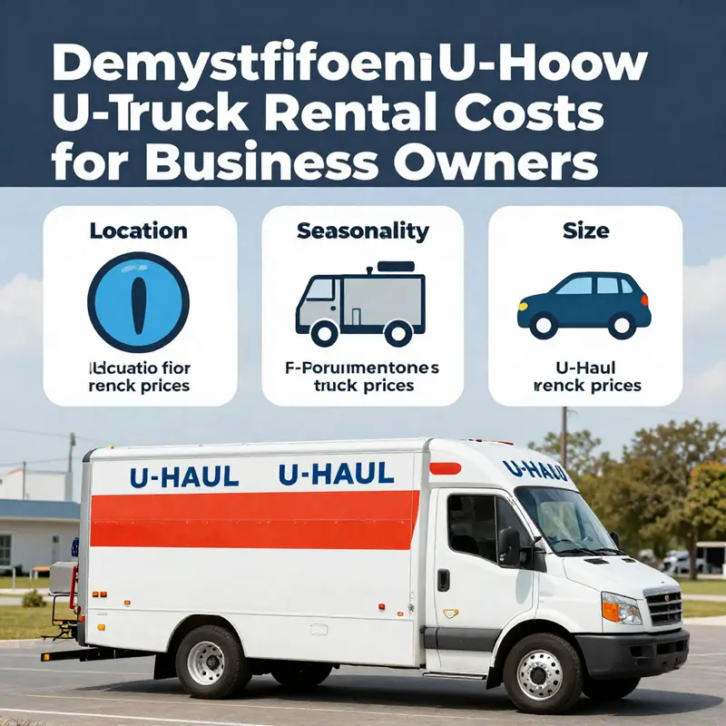 Breakdown of U-Haul rental costs showcasing fees and charges.