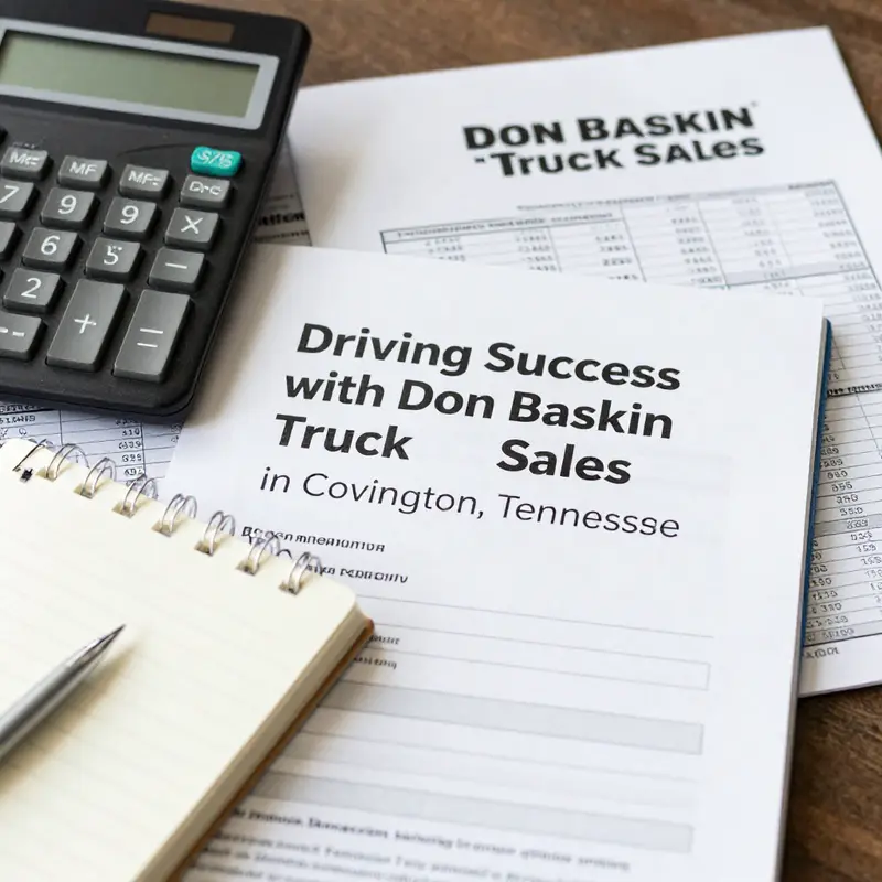 The exterior of Don Baskin Truck Sales showcasing their diverse truck inventory.