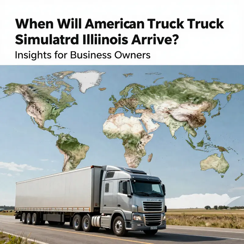 A picturesque scene from American Truck Simulator highlighting possible routes in Illinois.