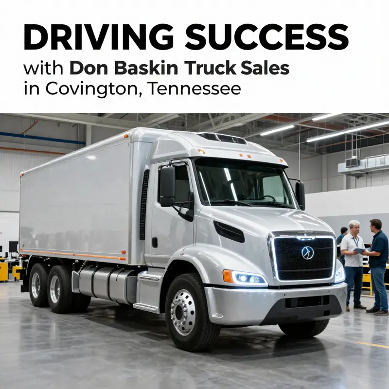 The exterior of Don Baskin Truck Sales showcasing their diverse truck inventory.