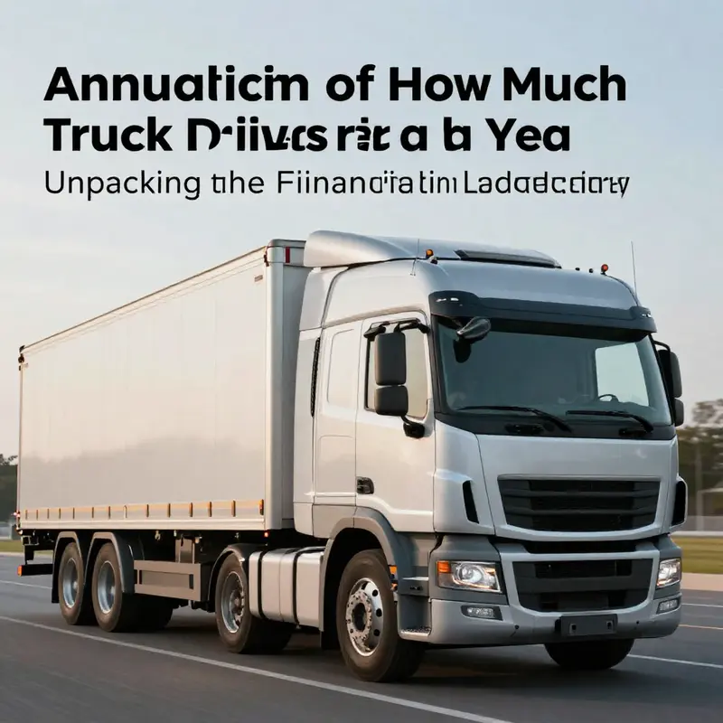 Infographic illustrating the average earnings of truck drivers and types of trucking jobs.