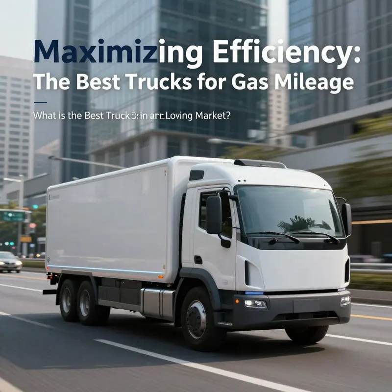 A modern heavy-duty truck designed for exceptional fuel efficiency on long hauls.