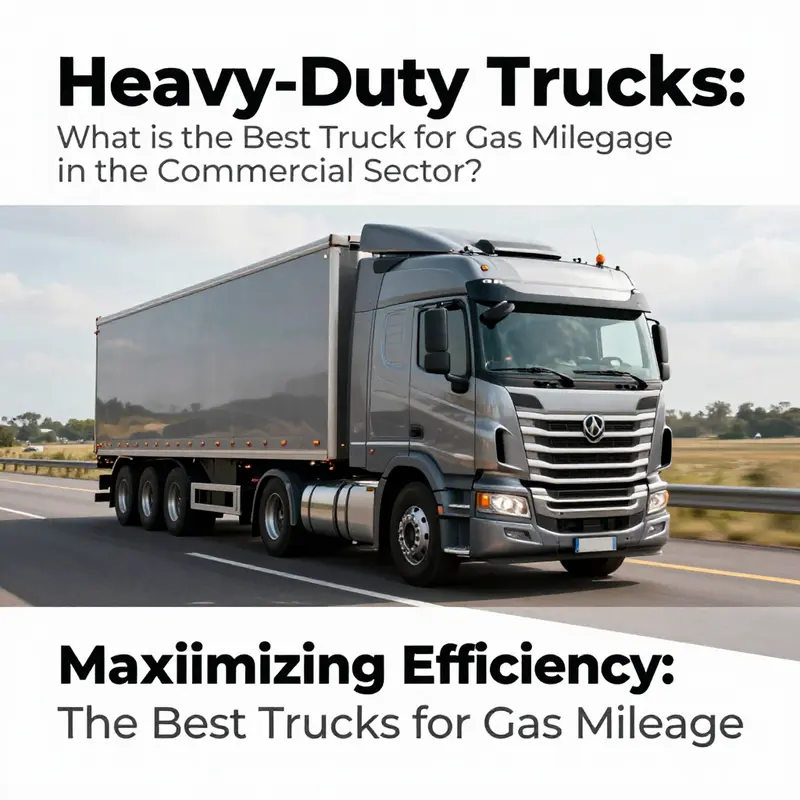 A modern heavy-duty truck designed for exceptional fuel efficiency on long hauls.