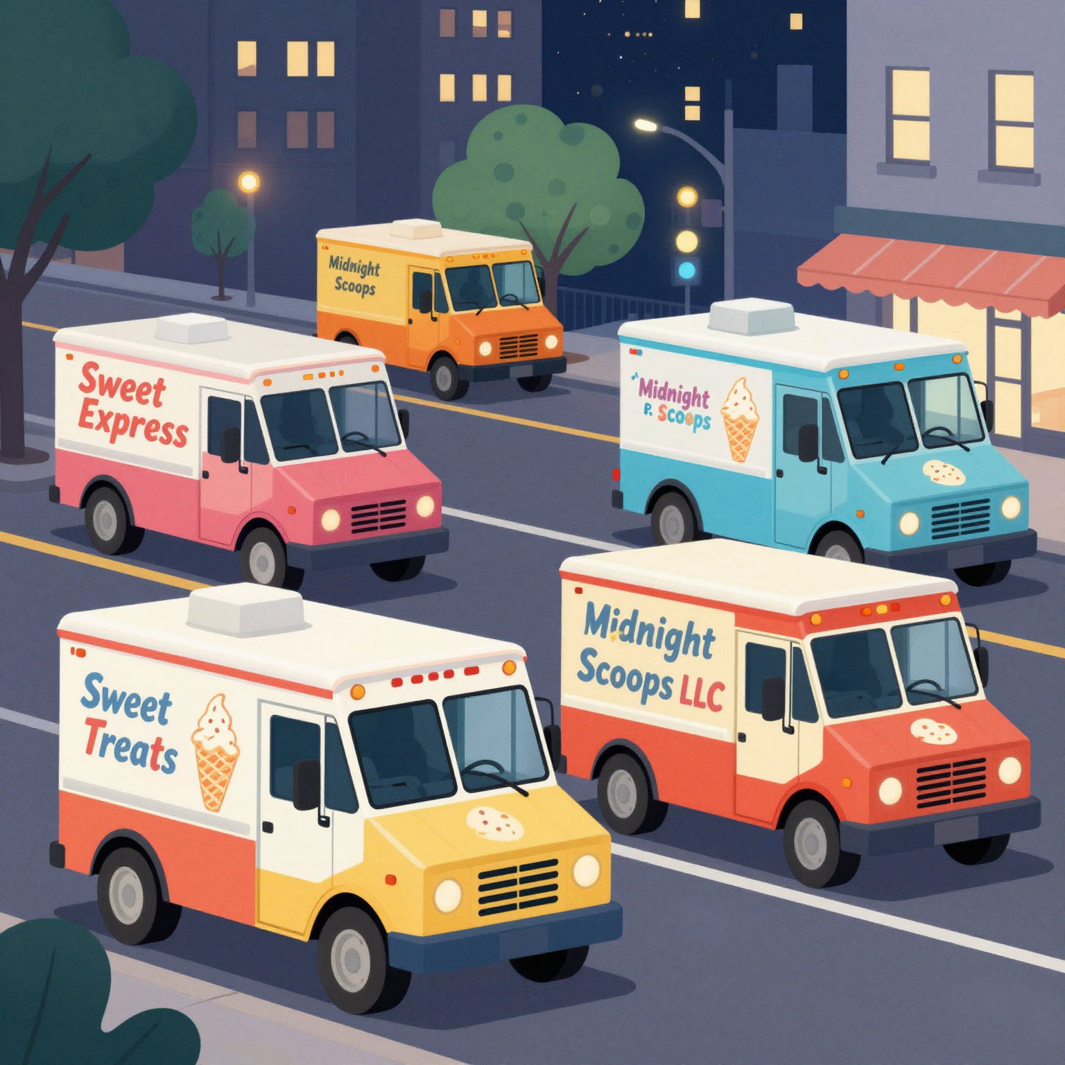 Late Night Ice Cream Trucks