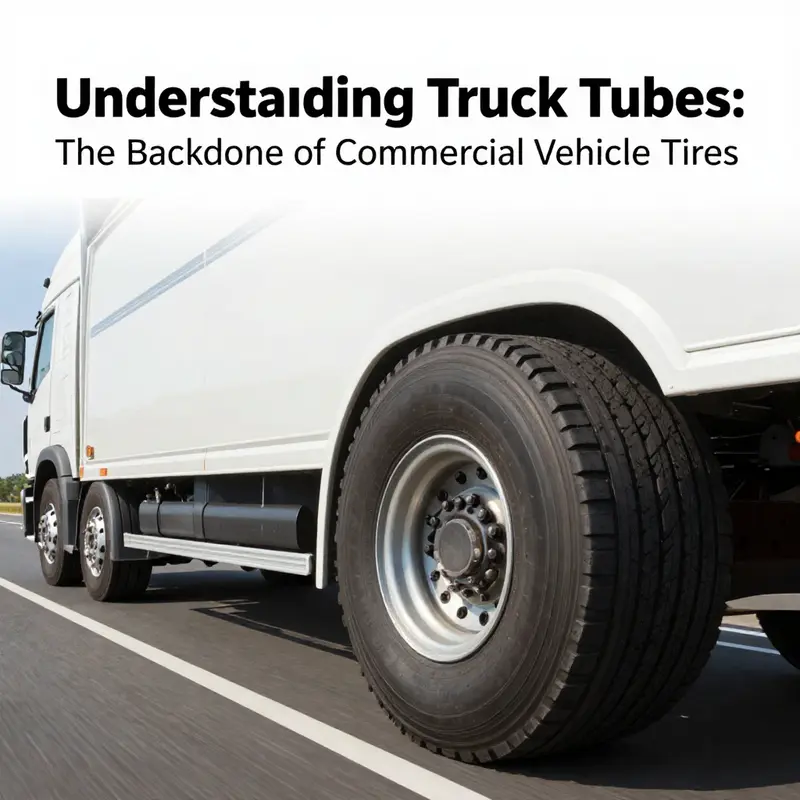 A detailed view of a truck tube, showcasing its robust design essential for performance.