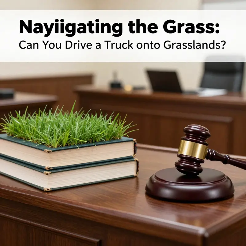 Understanding the legal ramifications for driving vehicles on grasslands.