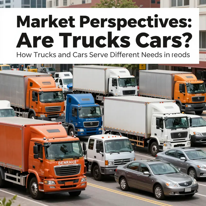 An infographic illustrating the key differences between trucks and cars.