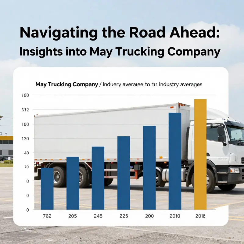 A timeline highlighting the key milestones in the history of May Trucking Company.