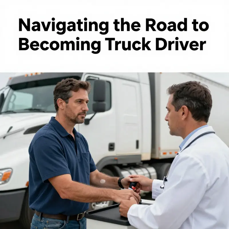 A seminar for aspiring truck drivers outlining eligibility requirements.