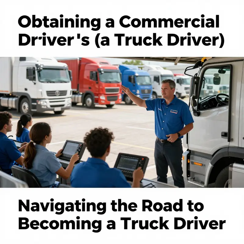 A seminar for aspiring truck drivers outlining eligibility requirements.